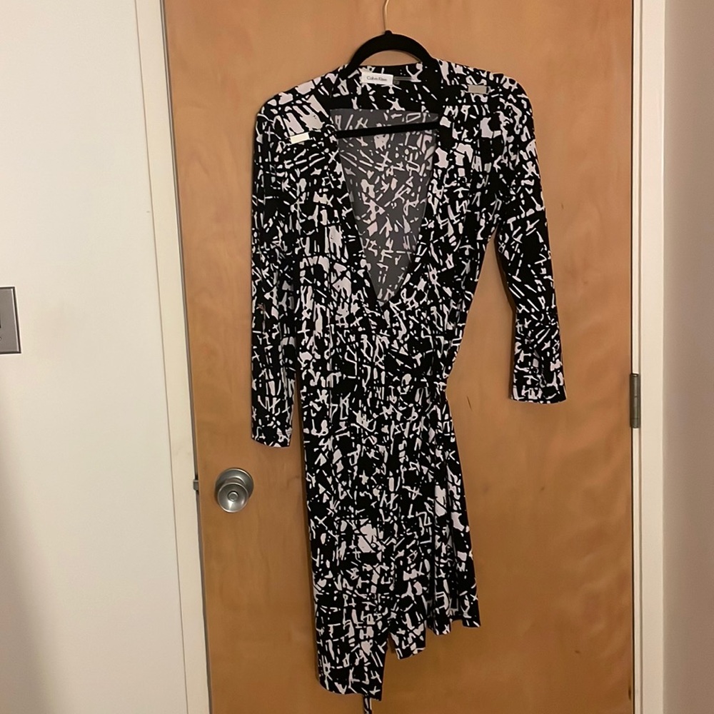 Calvin Klein wrap dress